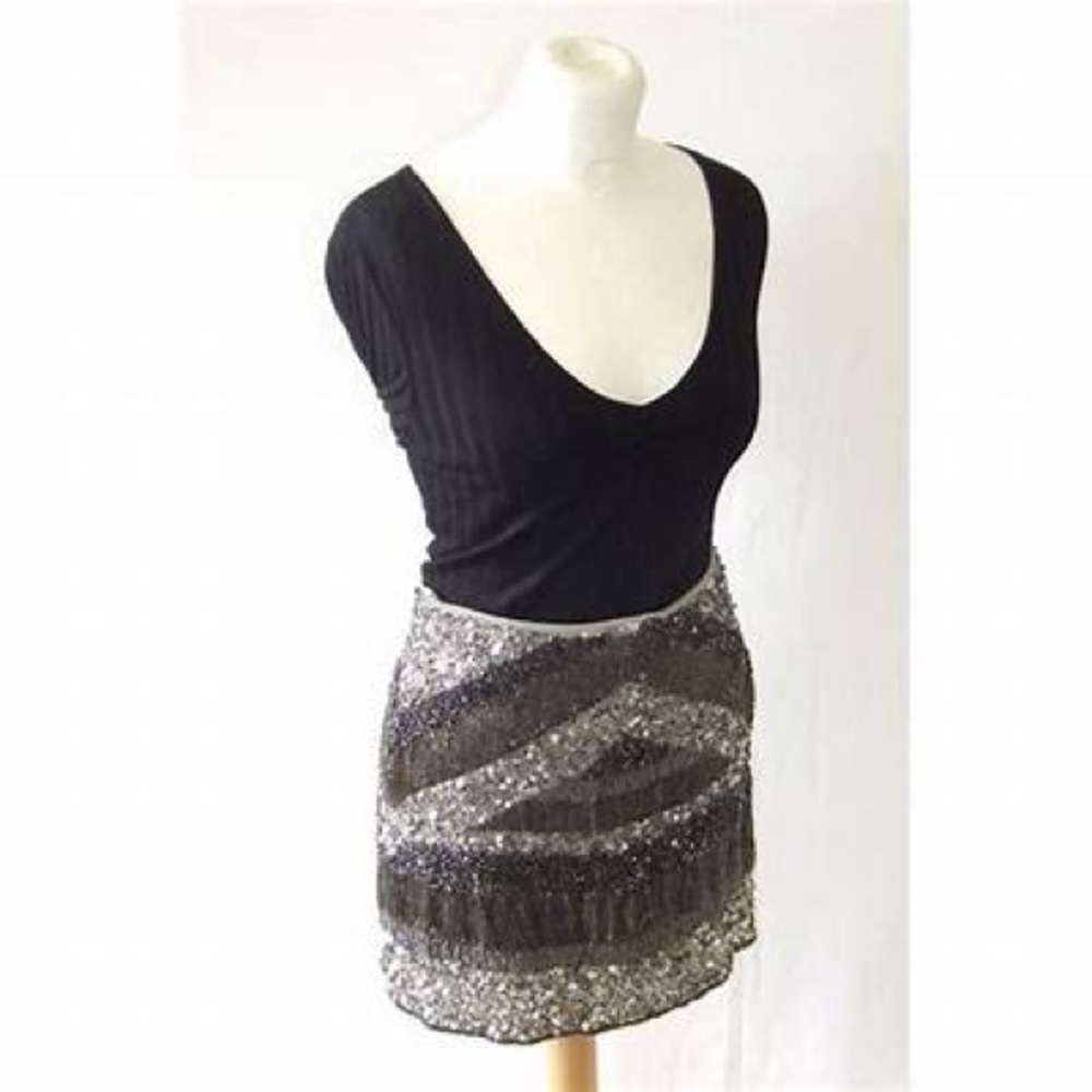 Zara Beaded Mini Skirt - Gem